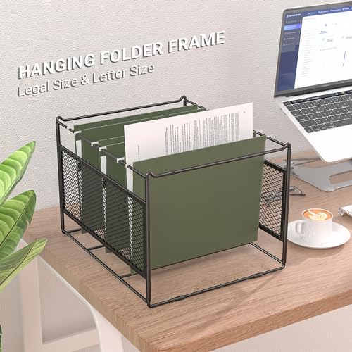 Hanging File Folder Frame for Legal & Letter Size, 15.2"L x 12.4"W x 10.5"H I8902