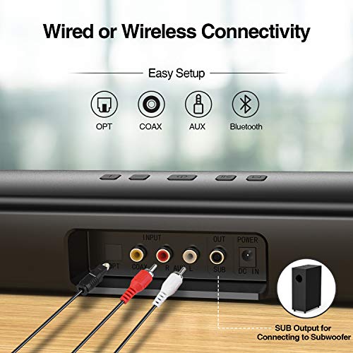 Sound Bar for TV with Wireless Bluetooth 5.0, Surround Sound System X528965