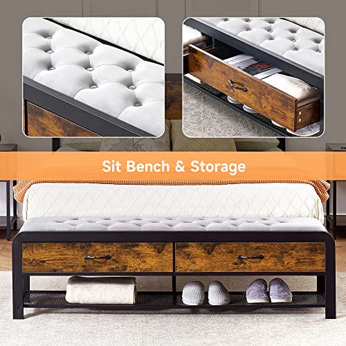 IDEALHOUSE 3-Piece Queen Bedroom Set with Storage S2579