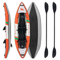 Inflatable Recreational Touring Kayak with EVA Padded Seats, 2 Person Tandem inflatable Kayak with All the Accessories, Lake, River, and Ocean Kayaks Boat for Fishing, Travel, and Adventure