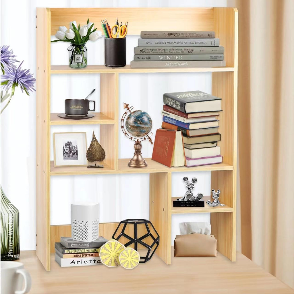 Desktop Shelf, Multilevel Bookshelf for Home Office I36024