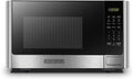 Black+decker Digital Microwave Oven with Turntable Push-Button DOOR, Child Safety Lock, Stainless Steel, 0.9 CU.FT