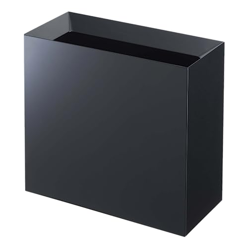Yamazaki Home Trash Can-Modern Garbage Waste Basket with Handle for Kitchen Bedroom Bathroom Office | Plastic, Tall, White
