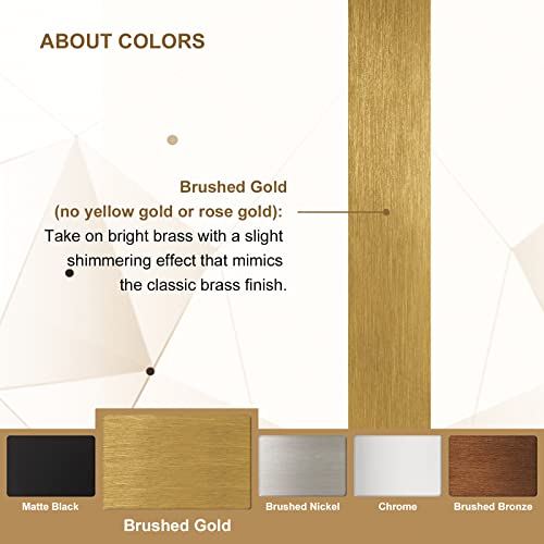 ANDY STAR Irregular Wall Mirror 24x36" Brushed Gold Z11592