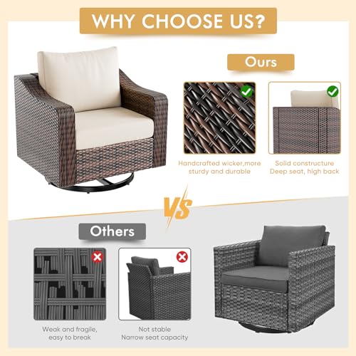 Outdoor Patio Furniture Set 6 Pieces with Fire Pit Table, Grey T113493