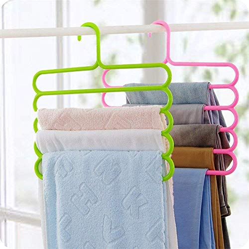 VNC 5-in-1 Multi-Layer Plastic Hanger Clothes Organiser, Pack of 3 P7077