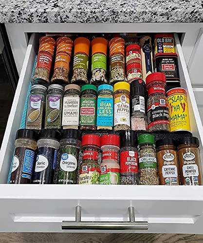 Artibear Expandable Drawer Spice Rack Organizer for Kitchen Cabinets, Set of 9 R617
