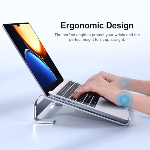 Aluminum Laptop Stand for Desk, Ergonomic Riser, Compatible with MacBook, Dell, HP, Lenovo 10-17.3'' V205