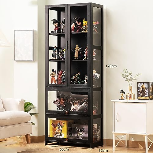 Bamboo Display Cabinet 5-Shelf with Acrylic Door B15107