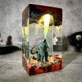 Resin wood Lamp, Epoxy resin lamp, Custom FAMOUS ANIME, MONSTER Resin Lamp,Resin Wood Art Lamp,Personalized Gift for Home Decor,Valentine Gifts,Wedding Gift (Size XL(9,5 * 17,5) cm)