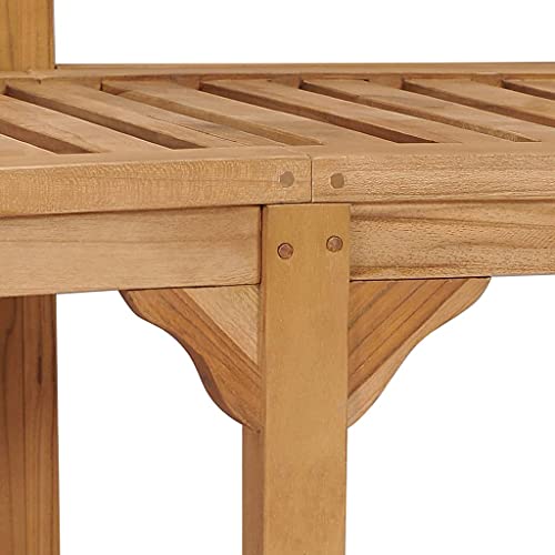 Banana Bench 70.9" Solid Teak Wood Bench for Garden, Patio or Living Room H6362