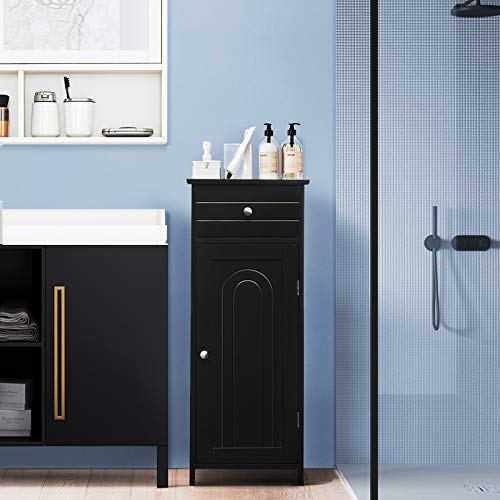 Bathroom Storage Cabinet, Black Q516395