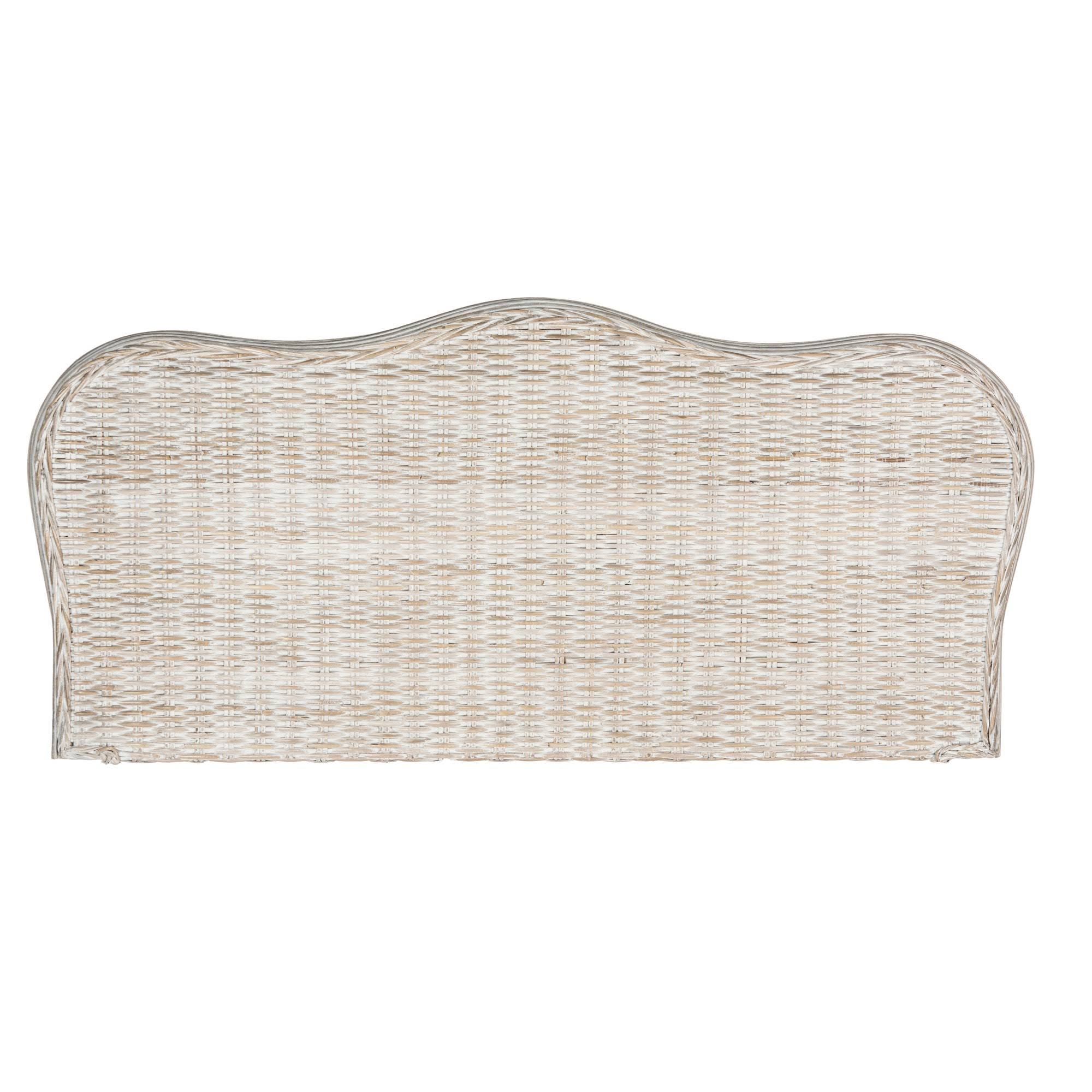 Safavieh Imelda White Washed Headboard Full D4334