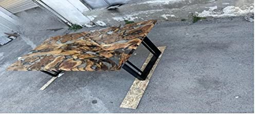 Personalized Large Epoxy Table, Resin Dining Table Top, 72 x 36 inches I576