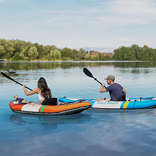 Inflatable Touring Kayak 2 Person with EVA Padded Seats H47370