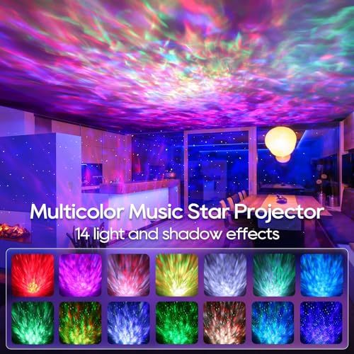 Galaxy Projector with Bluetooth Speaker, Night Light for Bedroom Decor K60219