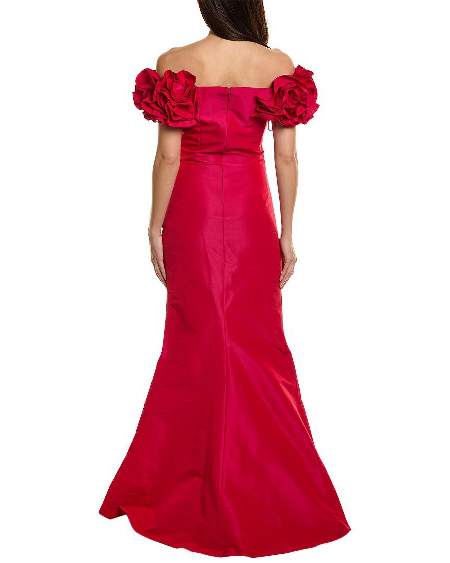 Teri Jon by Rickie Freeman Women's Taffeta Gown, Pink C104857