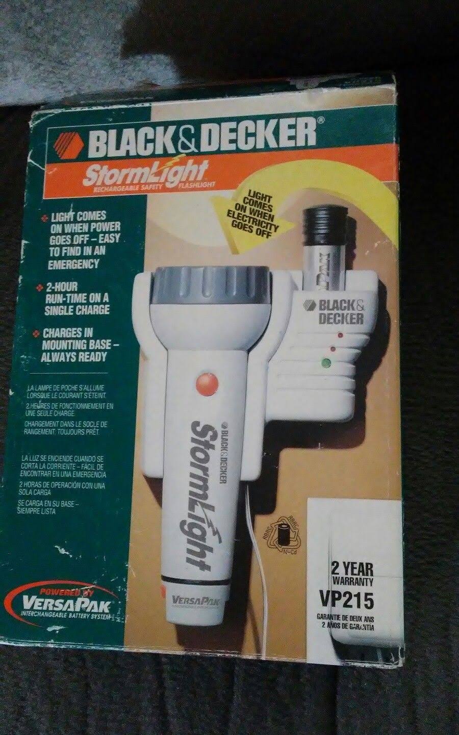 Black & Decker Stormlight Versapak VP215 3.6V Emergency Flashlight T293