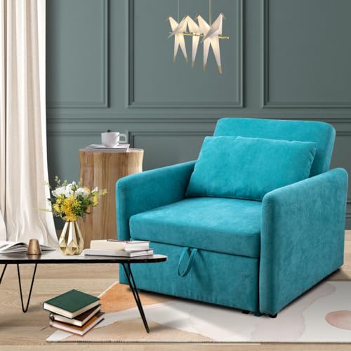 Convertible Sofa Bed Chair, Red B916