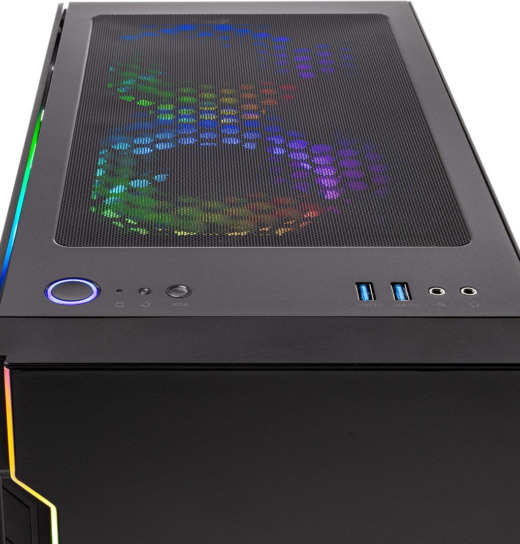 Skytech Shadow 3.0 Gaming PC Desktop, AMD Ryzen 5 3600, RTX 3060 Ti, 16GB DDR4, 1TB NVMe SSD Y417888