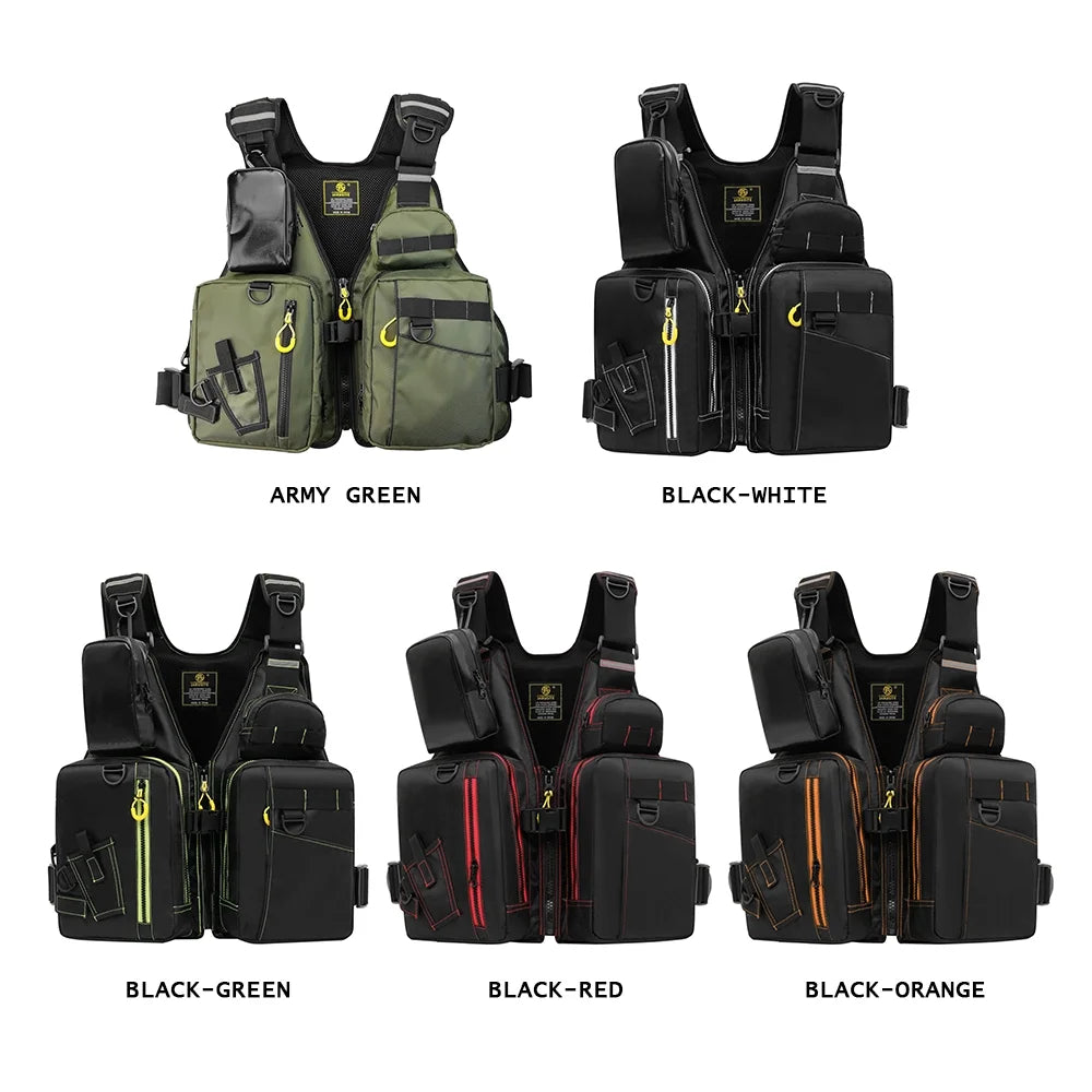 JARUSITE Fishing Floatation Vest Adults Waistcoat Z319