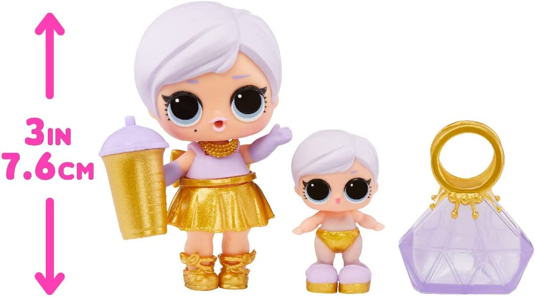 LOL Surprise! Confetti Pop Birthday Sisters Collectible Doll with Lil Sister and 10 Surprises G49067