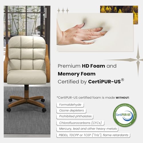 Chromcraft 2-Pack Swivel Tilt Dining Chairs on Wheels, Santa Rosa Linen Y227