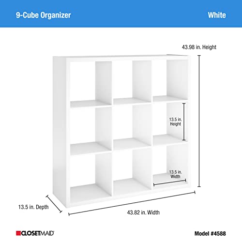 ClosetMaid 6 Cube Storage Shelf Organizer, Black Finish H413092