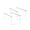 Smead Steel Hanging File Folder Frame, Legal Size, Gray, Adjustable Length 23" to 27", 2 per Pack (64873)