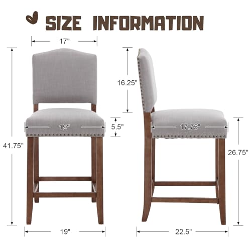 Faux Leather Counter Height Bar Stools Set of 4 White with Backs Z58860