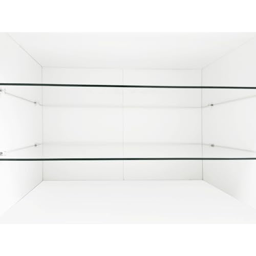 TV Stand for TVs Up to 100'', TV Console Cabinet with LED Lights and Storage, Black Z3605
