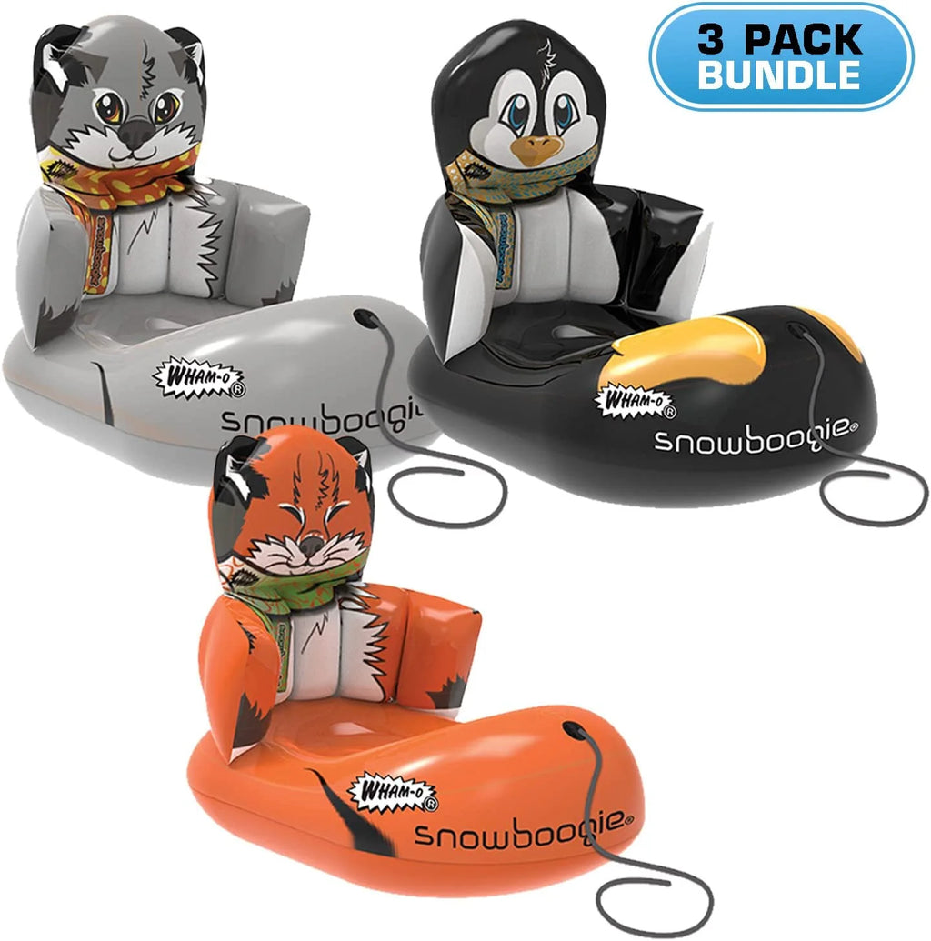 Snowboogie Child Inflatable Sled 33 Inch Single Rider with Soft Handles I19538