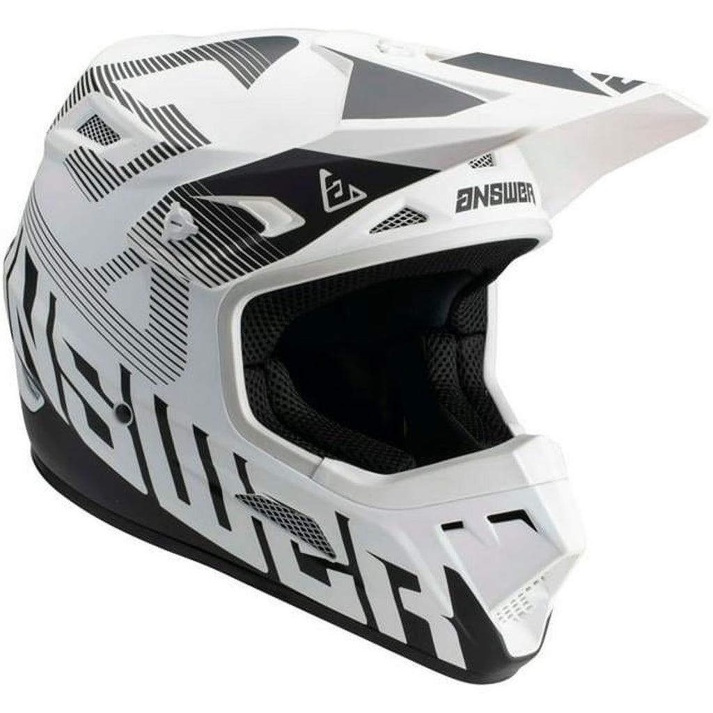 Answer AR1 V2 Bold MX Offroad Helmet White/Black XS