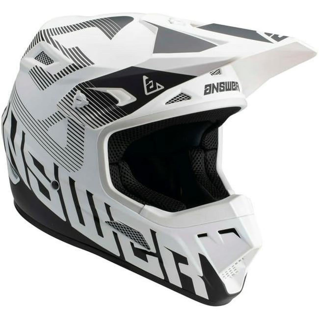 Answer AR1 V2 Bold MX Offroad Helmet White/Black XS