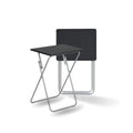 FurnitureR Folding Table Foldable TV Dinner Tray Portable Light Weight Sofa Bed Side Table with Wood Top Metal Frames Small Computer Table for Home Dorm Office, 14.1 x 18.9 x 26 in
