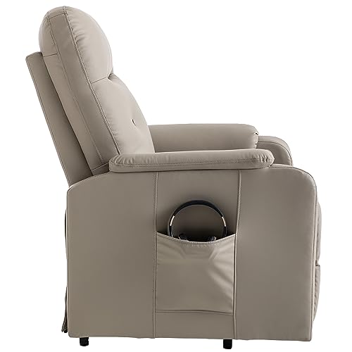 Electric Power Lift Recliner Chair with Massage for Elderly, Grey S3347