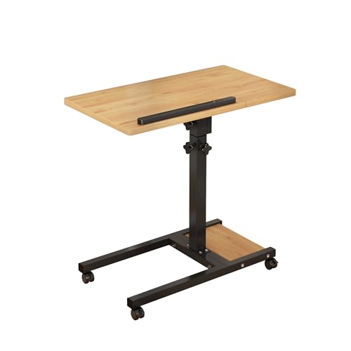 Mobile Adjustable Height Laptop Stand with Wheels and Mouse Pad V910