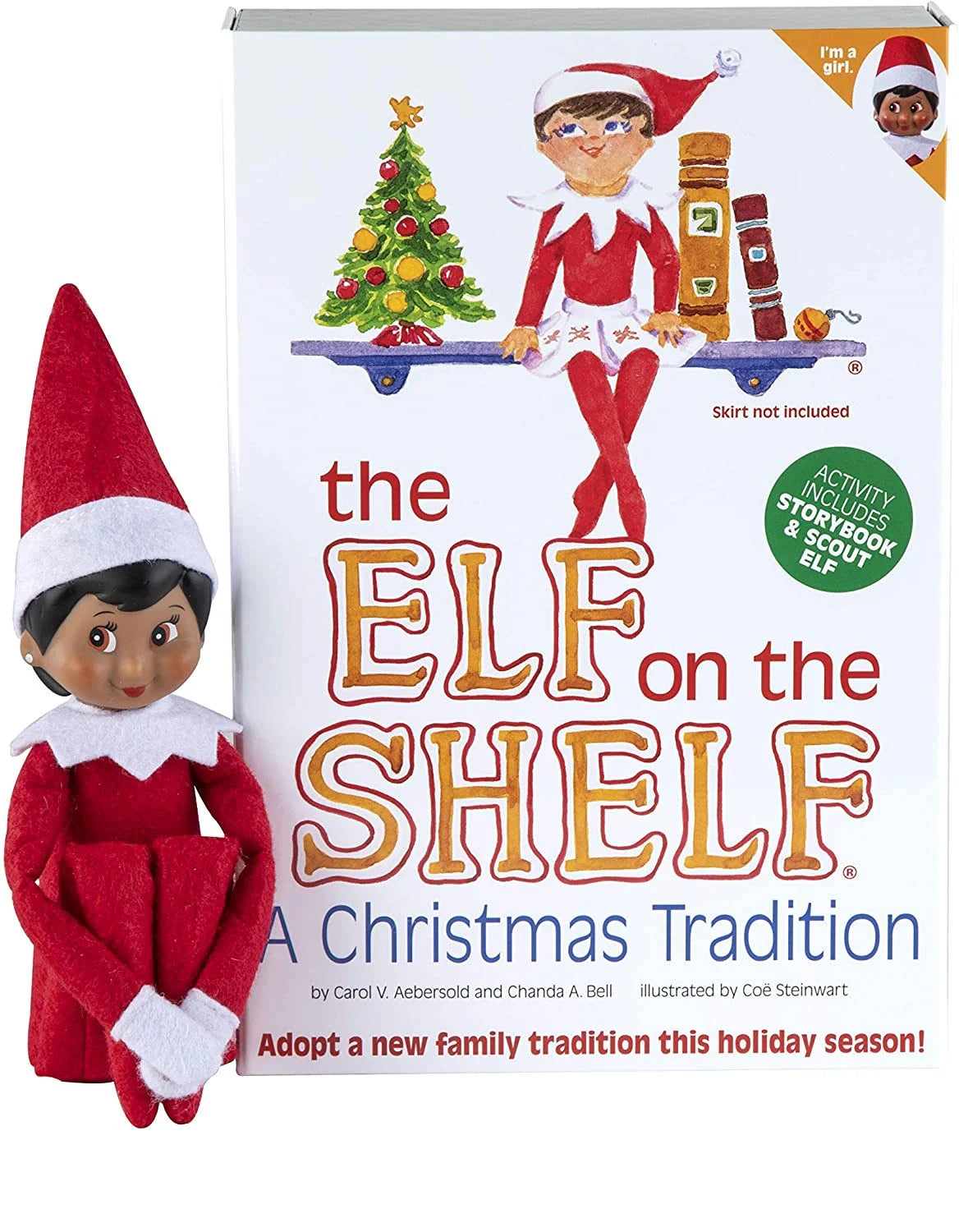 The Elf on the Shelf: A Christmas Tradition Brown-Eyed Girl Scout Elf with Plush Toy U697