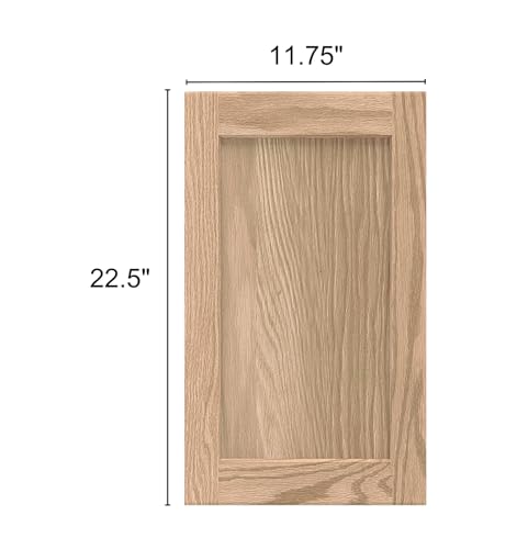 Unfinished Oak Shaker Kitchen Cabinet Door Replacement E44293