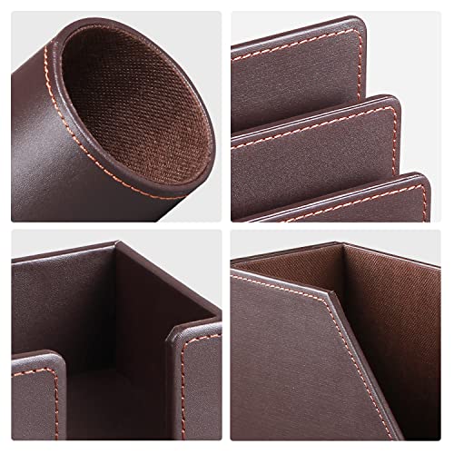 Desk Organizer Set 4 PCS, Pencil Cup, Magazine Holder, Mail Sorter, Sticky Note Holder M322