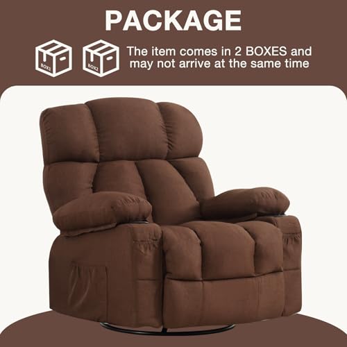 Oversized Power Lift Recliner Chair with Massage and Heat for Elderly, Blue K6321