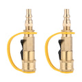 Frcolor Hose Propane Brass Connector Parts  Quick Connector Replacement Water Adapter Extender Fitting Fittings Air Coupler