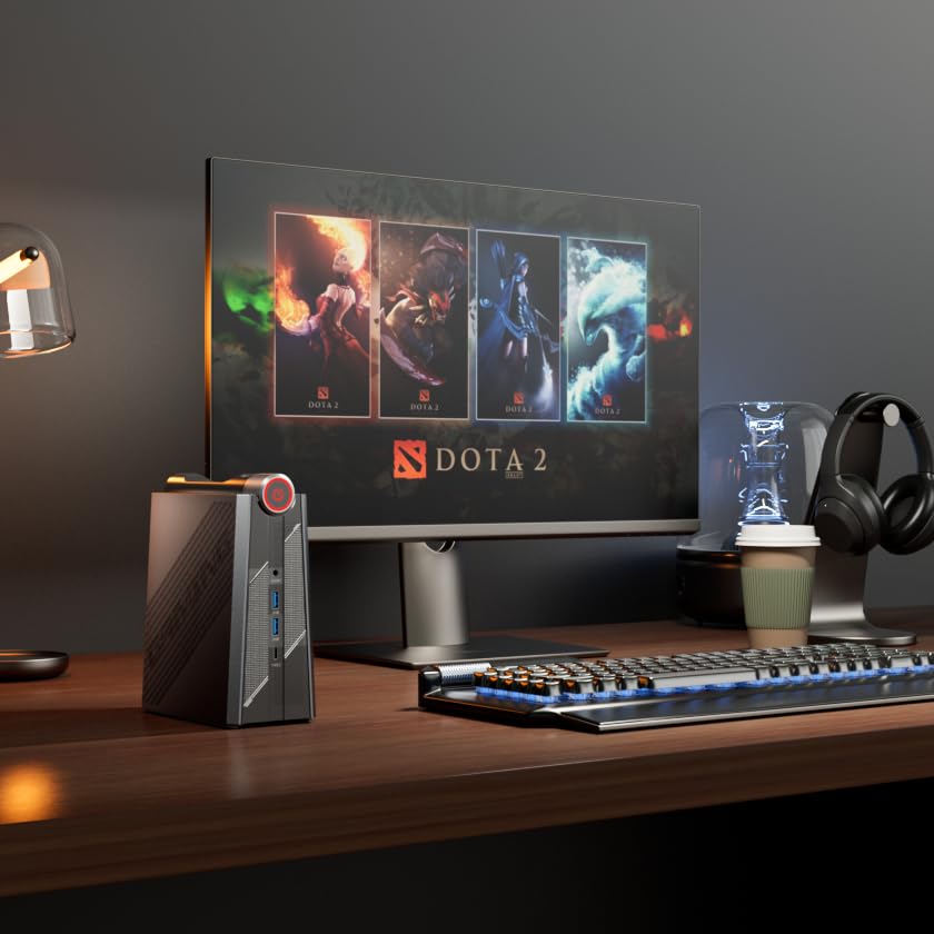 ACEMAGICIAN AMR5 Mini Gaming PC, AMD Ryzen 7 5700U, 32GB DDR4, 512GB SSD E65645