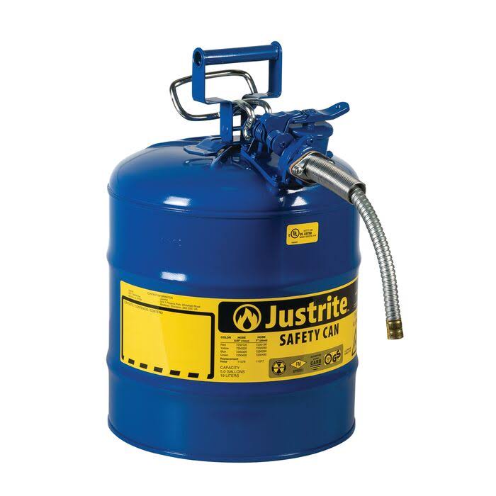 Justrite 5 Gallon Red Safety Can Type II AccuFlow I67357