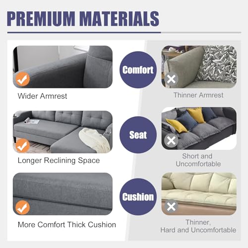 Modern Upholstered Pull Out Sleeper Sofa with Cup Holders, Brown W74223