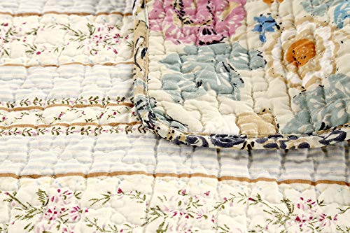 Cozy Line Home Fashions 3-Piece Reversible Queen Quilt Bedding Set C5948