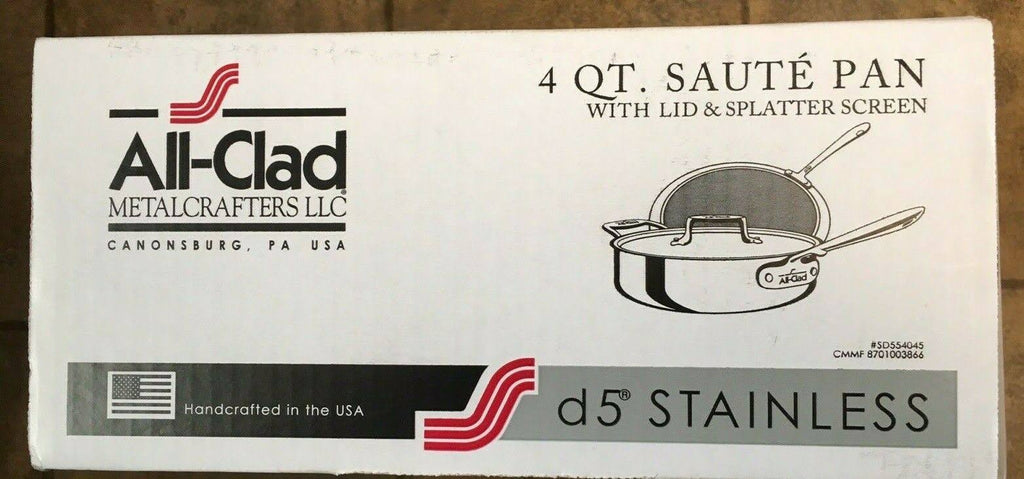 All-Clad D5 Stainless-Steel 4-Qt. Deep Saute Pan Z39545