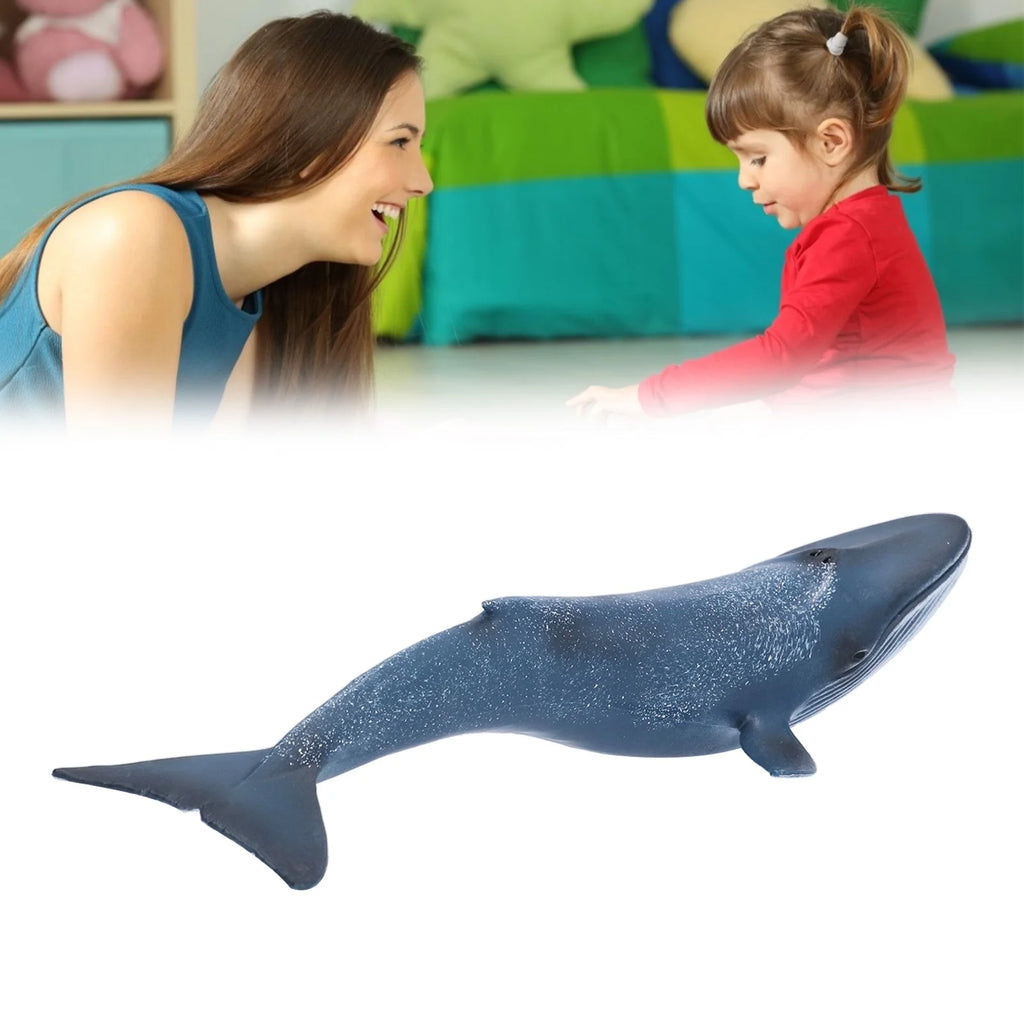 Blue Whale Sea Life Action Figure Ocean Model Toy Set for Kids U7550