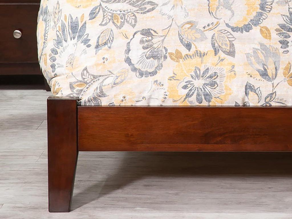 AFI Portland Low Profile Wood Platform Bed King Walnut G882