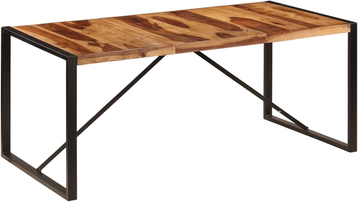 Solid Sheesham Wood Round Dining Table 70.9"x35.4"x29.5" H14158